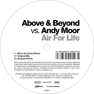 above & beyond vs. andy moor / air for life