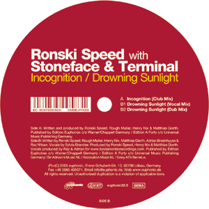 ronski speed with stoneface & terminal / incognition , drowning sunlight