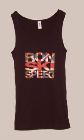 ronski speed t-shirt, girl tank-top, black